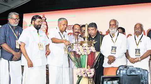 CM Pinarayi Vijayan inaugurating Ayyapa sangamam on September 20,  2025