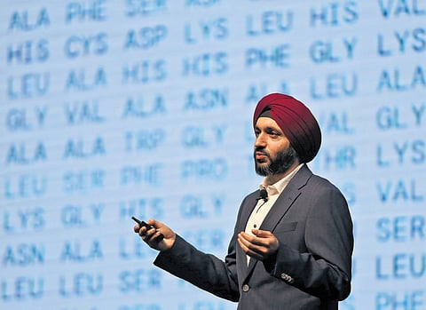 Google DeepMind vice-president (Science) Pushmeet Kohli at BioAsia in Hyderabad.