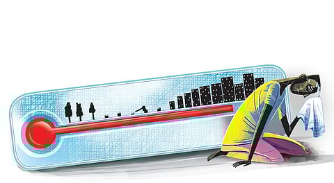 The study warns that thermal discomfort days in the state could exceed 200-250 days annually by 2050, signalling prolonged heat exposure for urban populations.