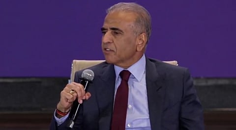 Bharti Group Chairman Sunil Mittal, speaking at the India AI Impact Summit.