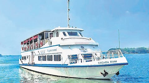 One of KSINCs cruise tourism vessels, Sagararani