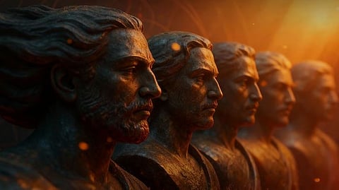 Visitors saw the making of Mahabharat: Ek Dharmayudh, a fully AI-generated series launched recently.