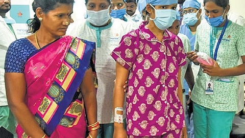 After a comprehensive transplant evaluation, the patient was enlisted under the AP Jeevandan organ-sharing programme. 