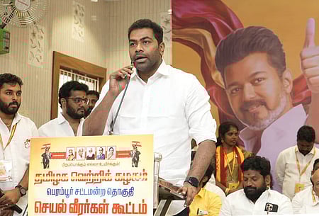 TVK leader Aadav Arjuna