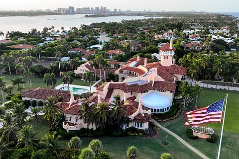 This is an aerial view of President Donald Trump's Mar-a-Lago estate.