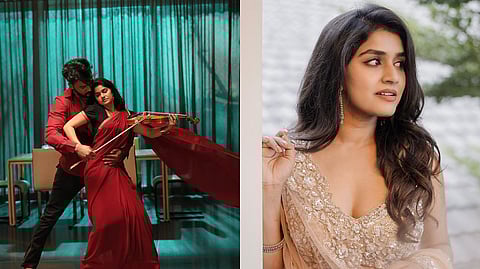 A still from Hayagrriva (L) and Sanjana Anand (R)