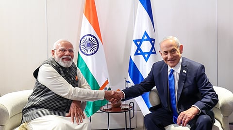 Prime Minister Narendra Modi with his Israeli counterpart Benjamin Netanyahu.