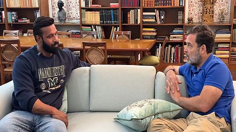 Rahul Gandhi with Deepak