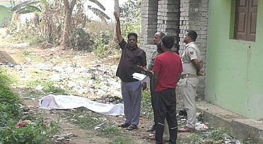 Police and scientific team conducting probe at the site.