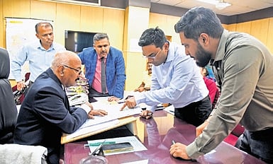 Upa Lokayukta Justice KN Phaneendra reviews progress of lake encroachment removal in Bengaluru South district