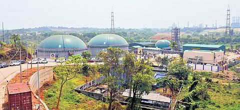 The BPCL’s newly constructed CBG plant at Brahmapuram 