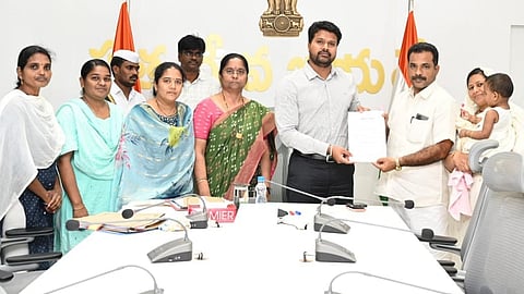 The baby was adopted by the couple Bhadusha and  Shamina. In the presence of ICDS PD K. Nagamani, District Child Protection Officer B. Uma Lakshmi, and Child Home Manager M Vanajakshi, the collector handed over the child.