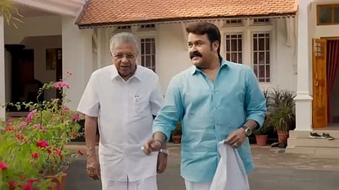 Titled Iruvar and tagged "Kandum Mindiyum" (meet and chat), the one-minute-15-second teaser was released through the Kerala government's official social media handles and Mohanlal's verified pages.