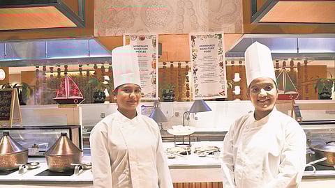 Chefs Sheena Pereira and Vibhuti Kamat