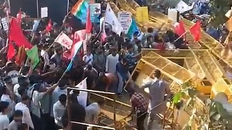 The arrests followed a protest organised by the students’ union on Thursday, during which tensions rose between demonstrators and police.