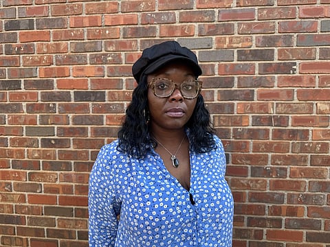 Foster parent Pamela Bruce poses for a portrait in Winston, Ga., on Thursday, Feb. 19, 2026.