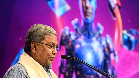 Chief Minister Siddaramaiah and Deputy Chief Minister DK S hivakumar during the inauguration of Bengalaru GAFX 2026.