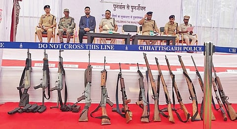 The surrendered Maoists carried a cumulative bounty of Rs 73 lakh.