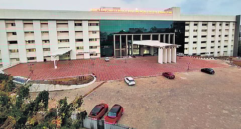 The super-speciality block of Government Medical College Hospital, Kalamassery, which will be inaugurated by Chief Minister Pinarayi Vijayan today 