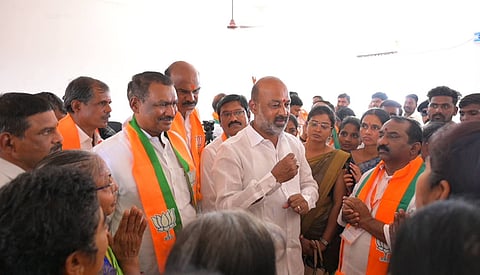 Minister of State of Home affairs Bandi Sanjai Kumar