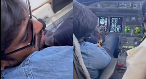 Sharing the clip on a social media platform, Jay Pawar on Sunday stated, "In this video, Rohit Singh, owner of VSR, is seen asleep in the chief pilot's seat during the flight. Such negligence while the aircraft is in the air is unacceptable."