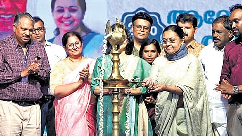 Health Minister Veena George during the Arogyam Anandam Pathanamthitta Fest 2026 held on Tuesday