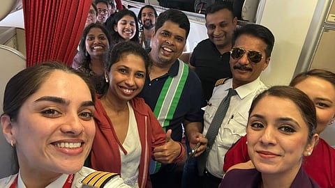 A special Air India flight from Dubai to Delhi landed today at 10.58 am, carrying 149 passengers and eight crew members.