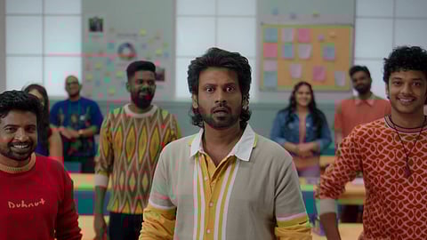 Actor Rio, YouTuber Ram Nishanth and editor Varun KG from the promo