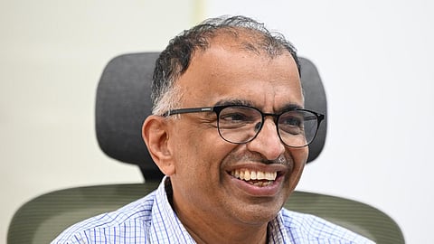Karee Gowda, CEO, BSWML, interacting with the media during a press conference at the BSWML Office in Bengaluru on March 02, 2026.