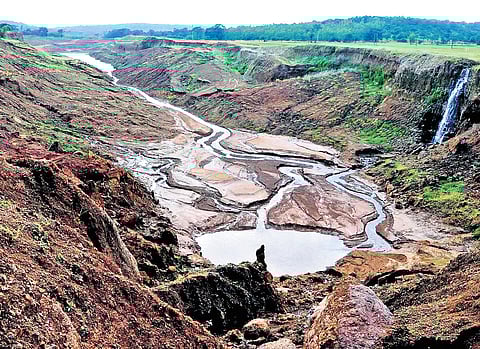 Kalasa-Banduri project site near Kanakumbi village on the Karnataka-Goa border