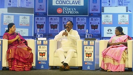 Dr. Tamilisai Soundararajan, Senior BJP Leader, Kanimozhi, NVN Somu, Member of Parliament and Chair: Vaidhyanathan Dinamani Editor Author and Analyst