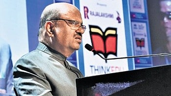 West Bengal Governor Dr C V Ananda Bose during his address.