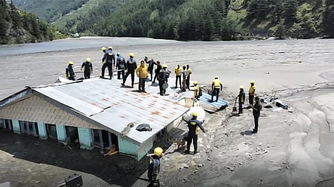 The ISRO report details how approximately 6.9 million kilograms of ice cascaded down the slopes.