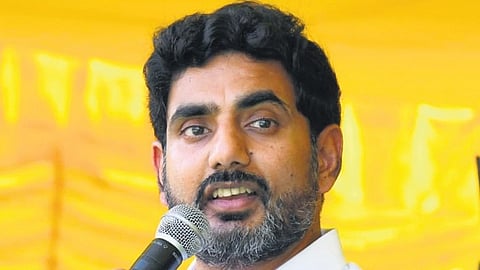 Minister for HRD and IT Nara Lokesh.