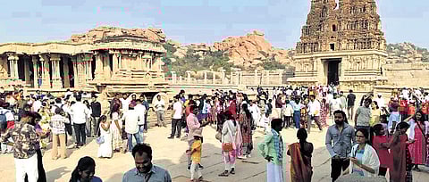 Hampi has the highest number of registered tourist guides in the state