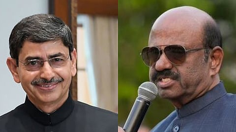 Tamil Nadu Governor R N Ravi (L) and governor of West Bengal,  C V Ananda Bose, who resigned abruptly on Thursday.