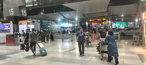 A view of the Delhi airport Terminal 3