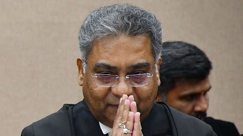 Chief Justice of Madras high court M.M. Srivastava on the occasion of his valedictory ceremony held at Madras high court on Thursday. 