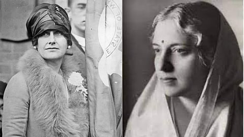 Nellie Tayloe Ross (left) and Nellie Sengupta (right).