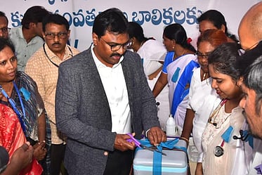 Prakasam district Collector Raja Babu along with the DMHO Dr Venkateswara Rao initiated the HPV vaccination program for teenage girls on March 8, 2026.
