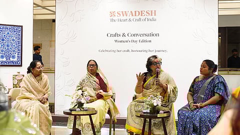 Artists at Swadesh's panel discussion
