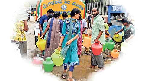 Bengaluru requires roughly 2 tmcft per month to meet the needs of its 1.5-crore population, officials said, noting that the onset of monsoon in June and possible summer showers should stabilise the situation. 