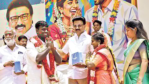CM Stalin also inaugurated a Chief Minister Marriage Hall on Wednesday.