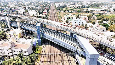 Work on the 5km elevated line was under way for nearly 18 years 