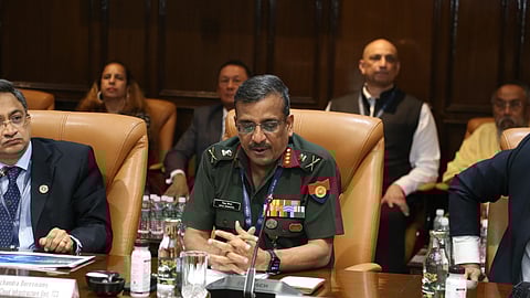 DCOAS (IS&T) Lt Gen Vipul Shingal addressing a seminar on trust gaps in AI. 