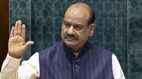 Lok Sabha Speaker Om Birla conducts proceedings in the House during the second part of Budget session of Parliament, in New Delhi, Thursday, March 12, 2026.