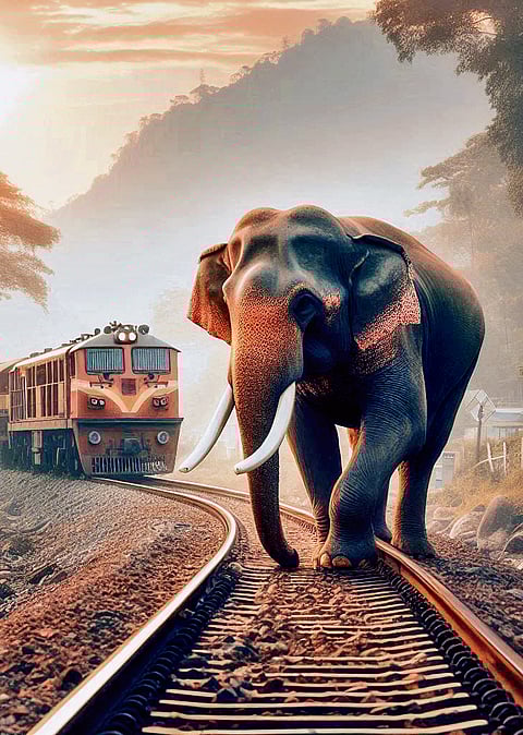 MoEFCC to make 77 railway stretches elephant-safe