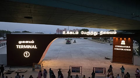 The Ukkadam Bus Terminal 1 has been inaugurated by Tamil Nadu Chief Minister MK Stalin through video conferencing.