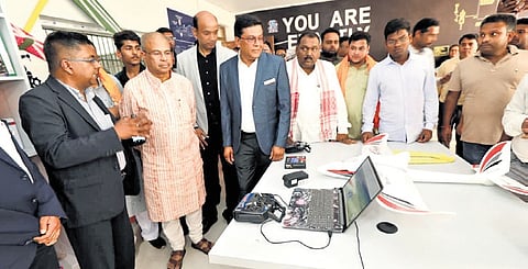 Union Education Minister Dharmendra Pradhan at the event in Sambalpur.