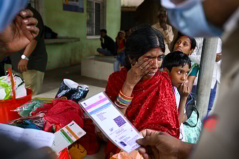 Thirty-seven-year-old Nirmala Barik lost her husband Gauranga Charan Barik (40), the sole breadwinner of their family, to the tragic mishap.